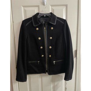 NEW! INC Women’s Black Harvest Sun Zippered Blazer Jacket Sz XL